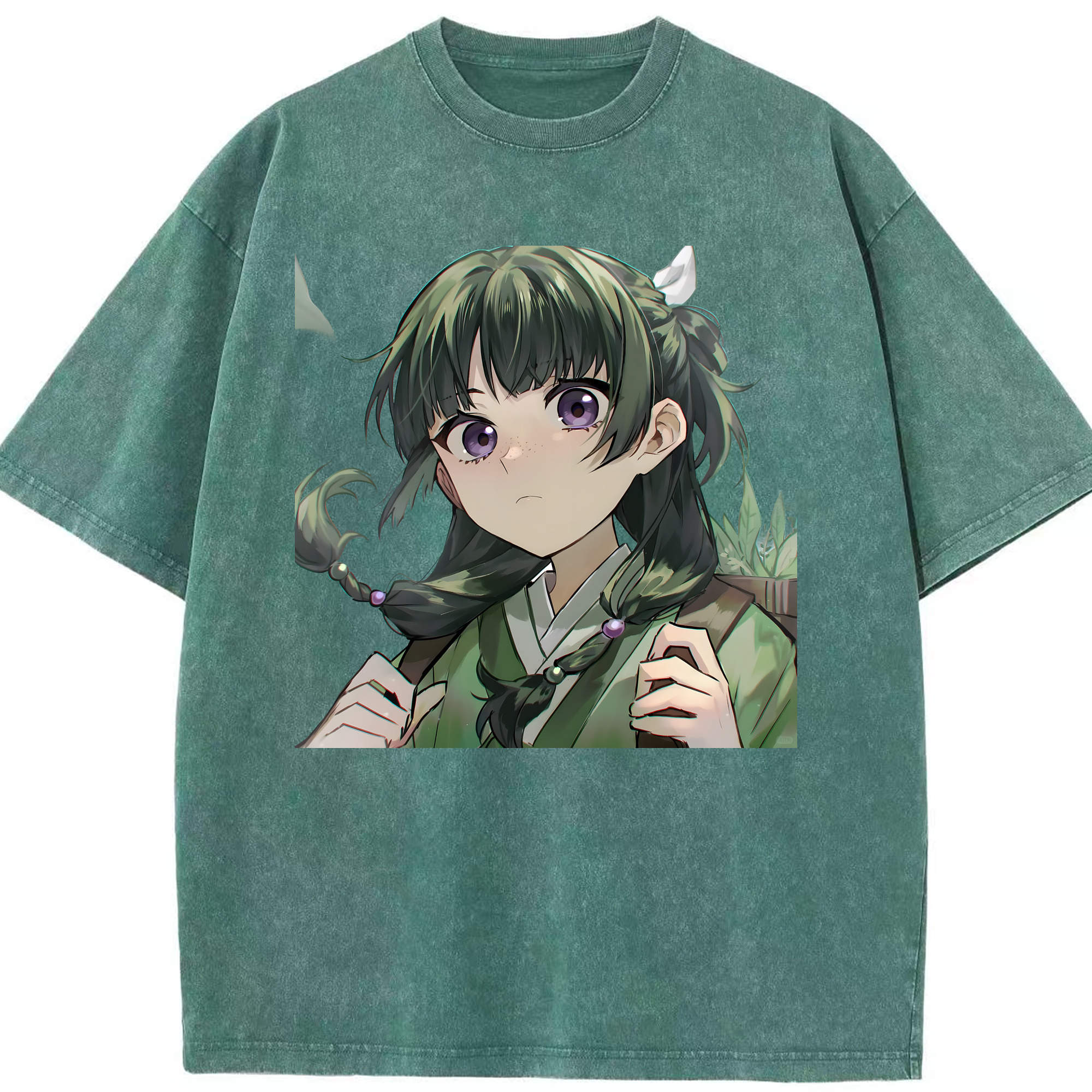 （画像用） 薬屋のひとりごと The Apothecary Diaries 綿100% ヴィンテージ風 半袖Tシャツ（フロントプリント）